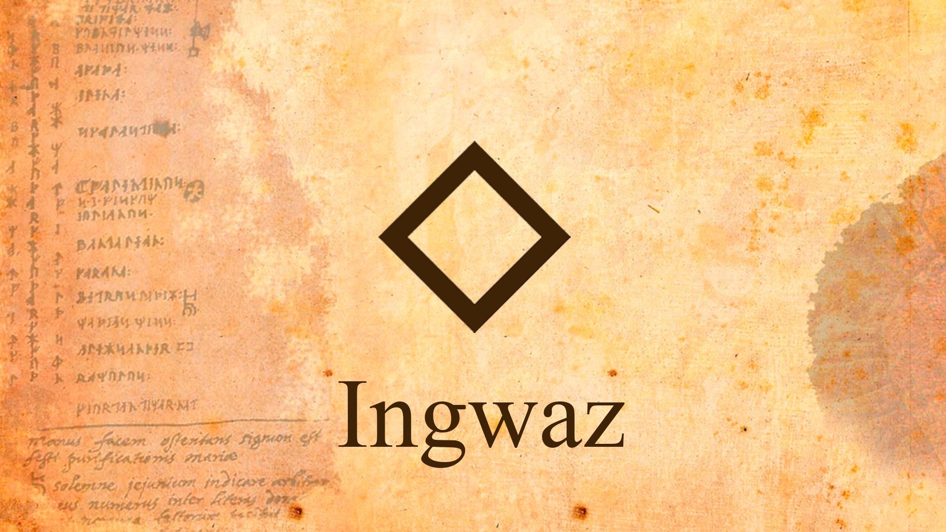 a runa ingwaz ou inguz
